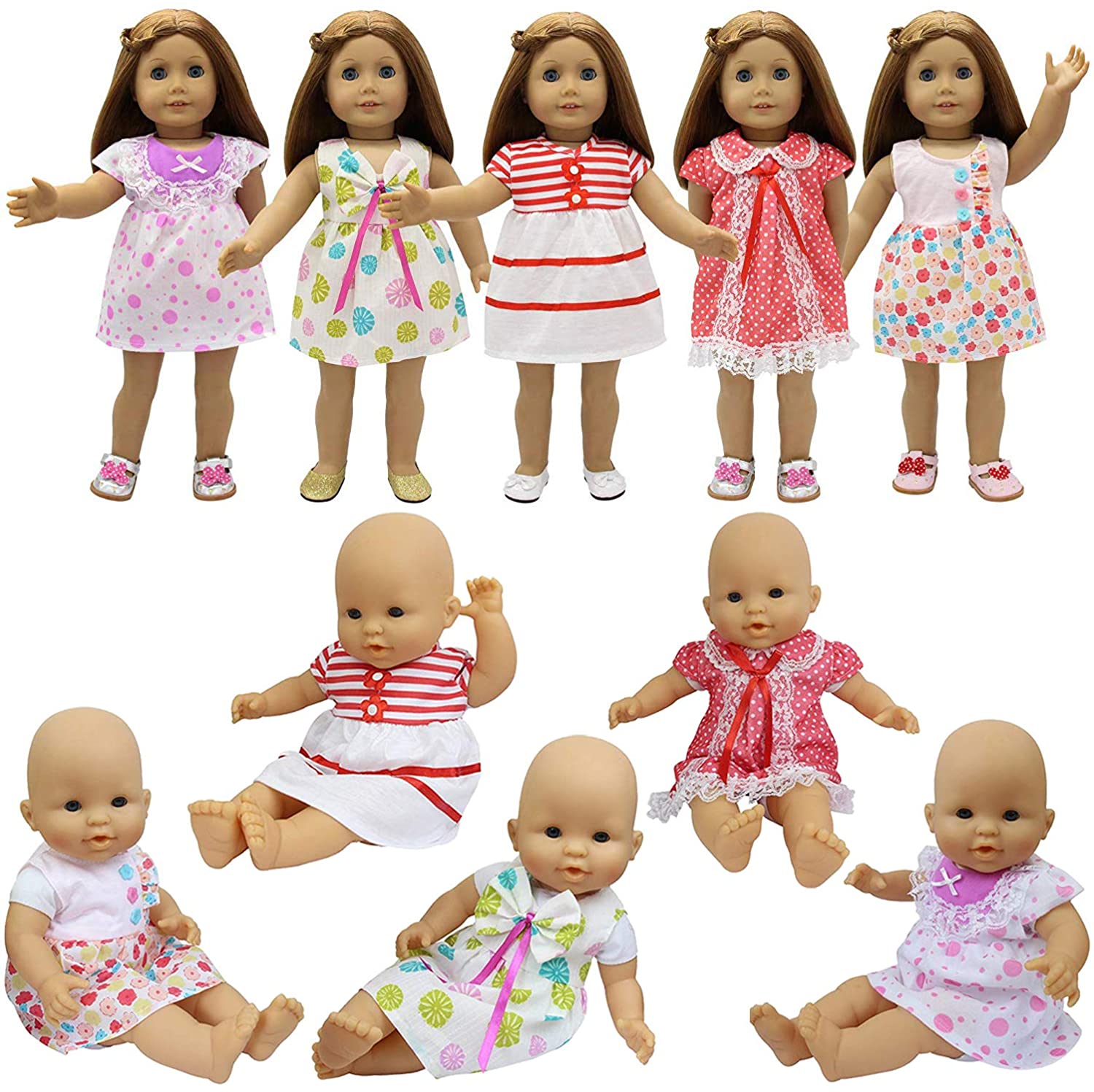 ZITA ELEMENT 10 Sets 14 - 16 Inch Baby Doll Clothes India